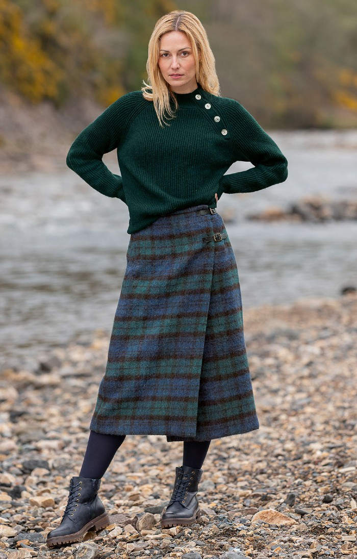 Ladies Tweed Contemporary Kilt | The House of Bruar