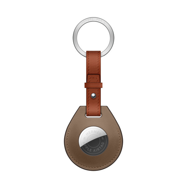 AirTag Hermès Key Ring - Beige de Weimar | Apple (US)