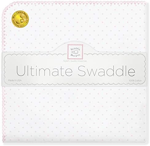SwaddleDesigns Large Receiving Blanket, Ultimate Swaddle for Baby Boys, Girls, Softest US Cotton ... | Amazon (US)