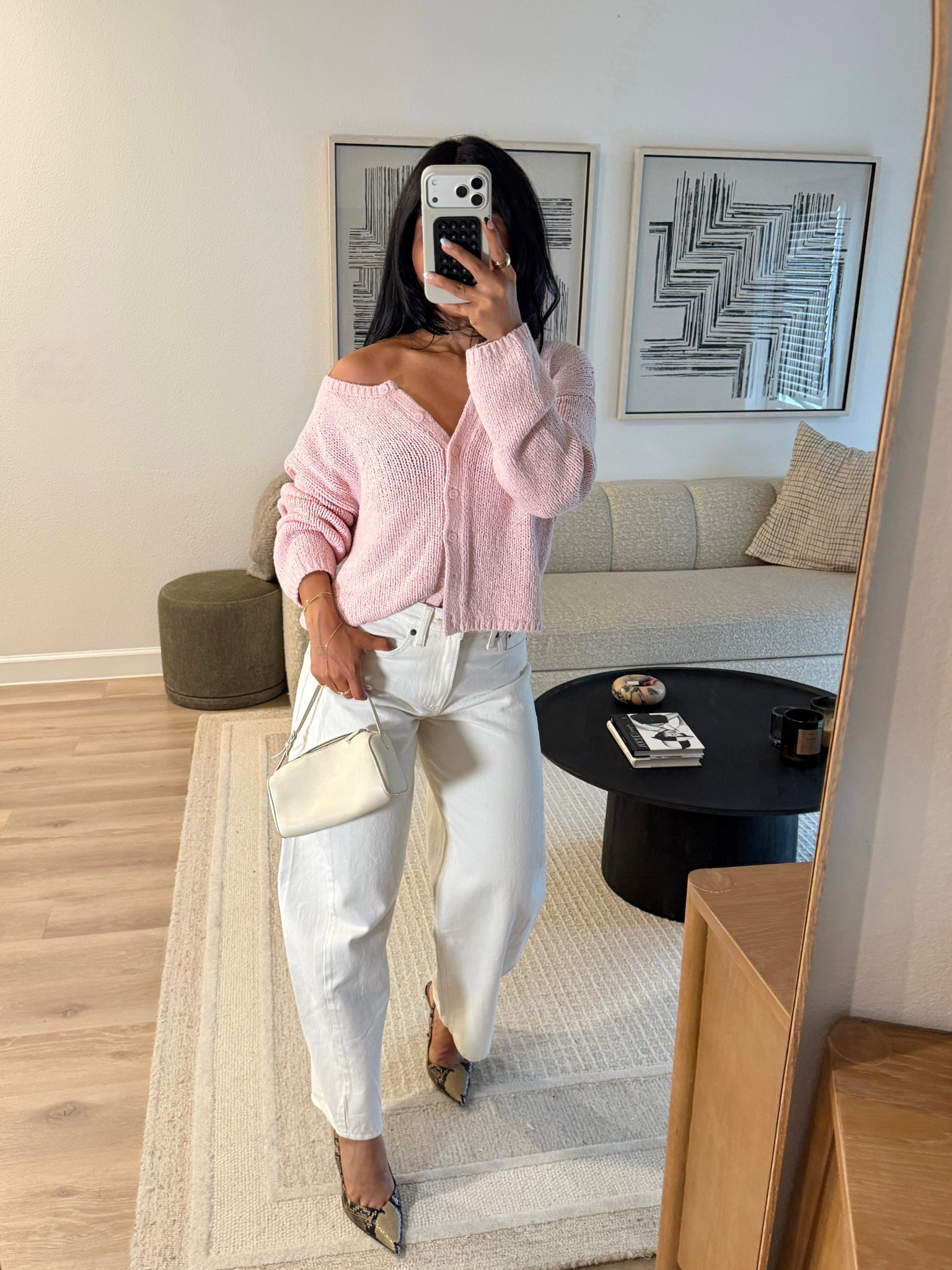 XS sweater + 27 jeans 