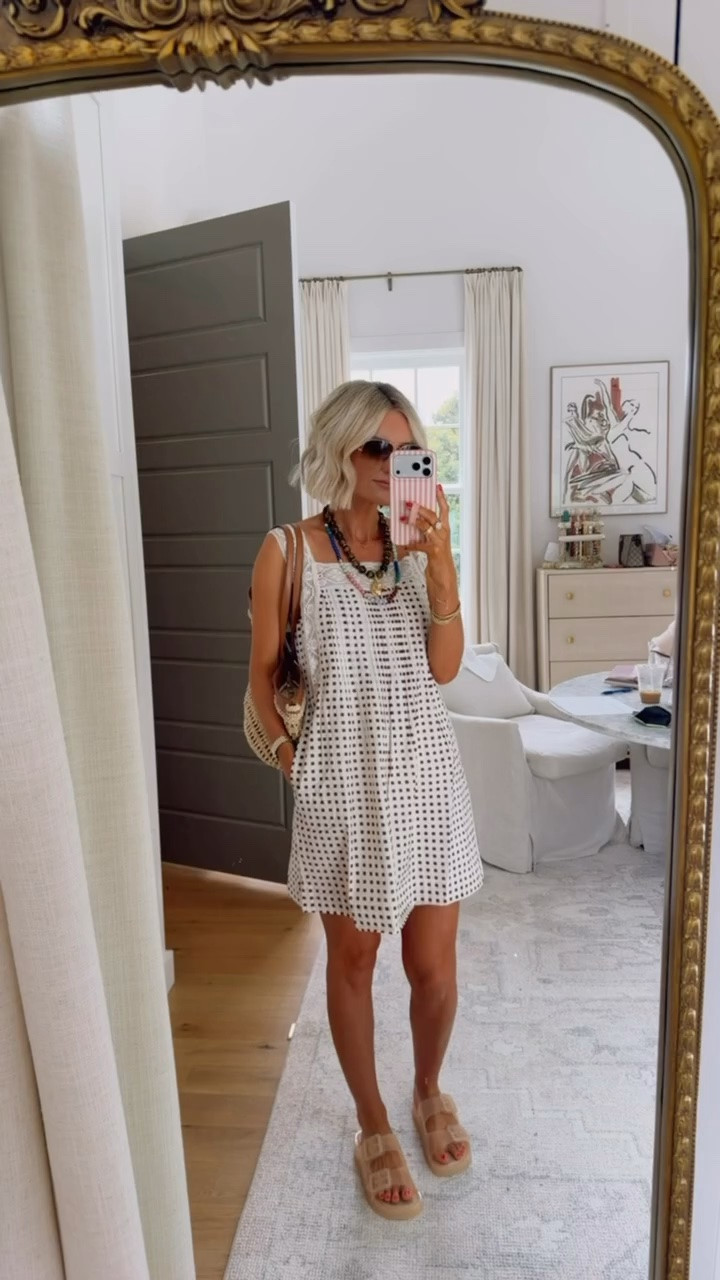 Obsessed with this Madewell dress! Their pieces are designed to be timeless and wearable for years to come- great quality as well! The pintuck detail is so fun and I love the neutral pattern! Wearing XS

Loverly grey, Madewell shift dress, a line mini dress, vacation mini dress, lightweight flowy mini, what to wear on vacation, daytime casual looks style

#LTKSeasonal