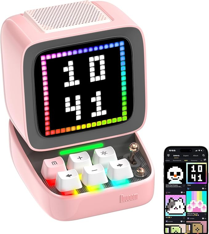 Divoom Ditoopro Pixel Art Speaker, Retro Bluetooth Speaker Loud, DIY App Controlled Gadget, Cute ... | Amazon (US)