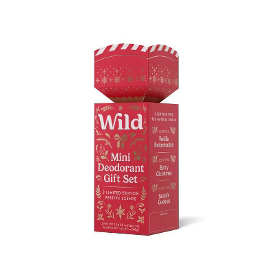 Wild Cosmetics Holiday Mini Deodorant Trio Set - 1.68oz/3ct | Target
