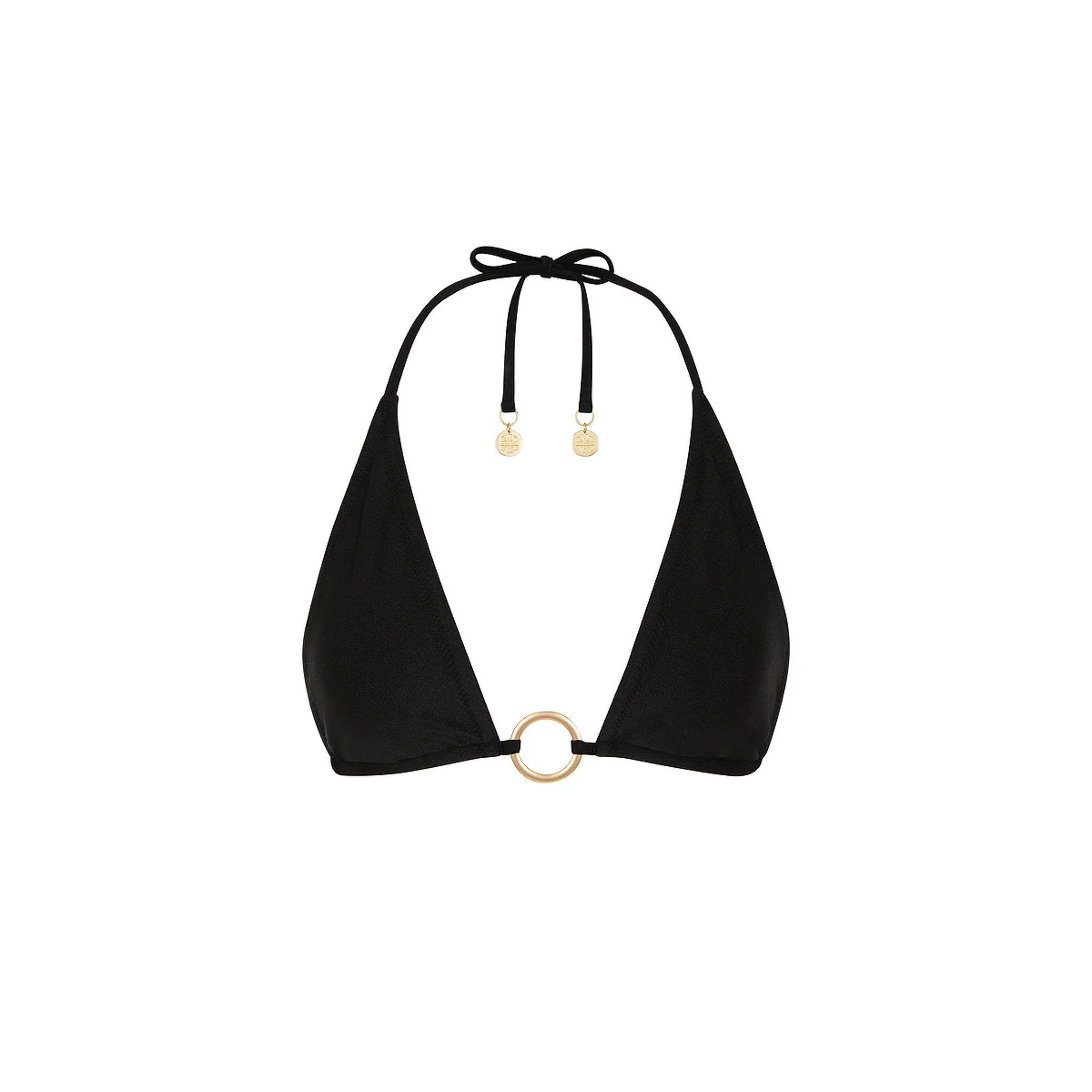 Ring Halter Bikini Top - Twilight Black | Kulani Kinis US