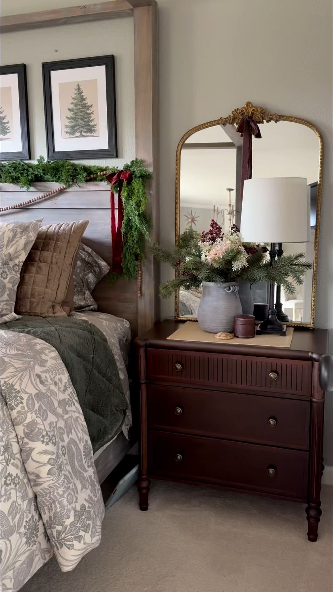 From Garnet Hill

Forager Flannel Duvet
https://urlgeni.us/forager
Spruce green, plush quilt
https://urlgeni.us/spruceplshlftqlt