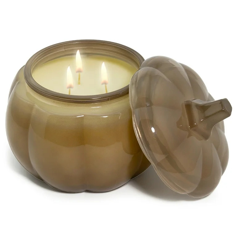 Better Homes and Gardens 3-Wick Pumpkin Jar Candle, Pumpkin Snickerdoodle Swirl, 30 oz | Walmart (US)