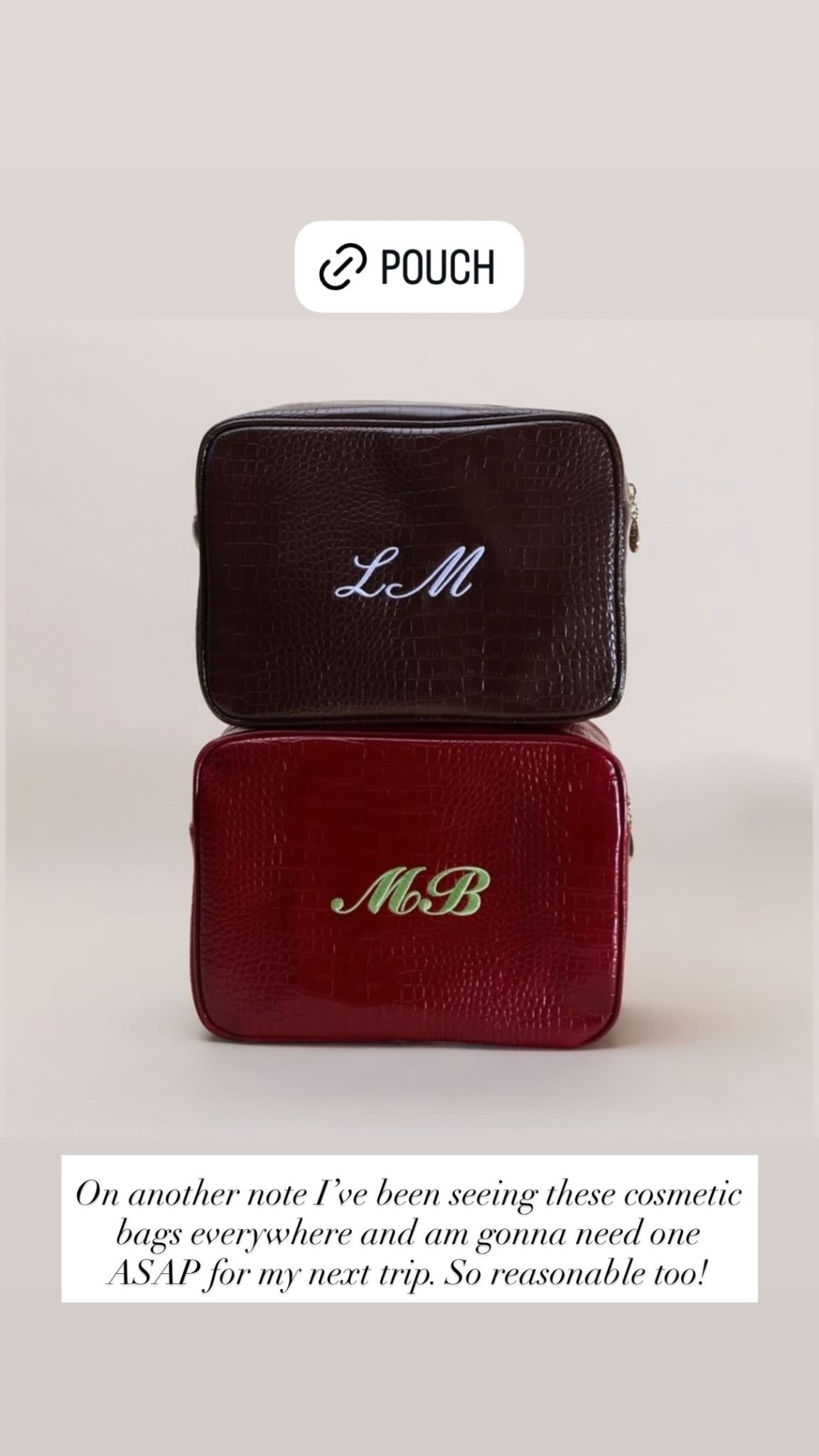 On another note I’ve been seeing these cosmetic bags everywhere and am gonna need one ASAP for my next trip. So reasonable too!

#LTKootd #LTKSeasonal #LTKTravel