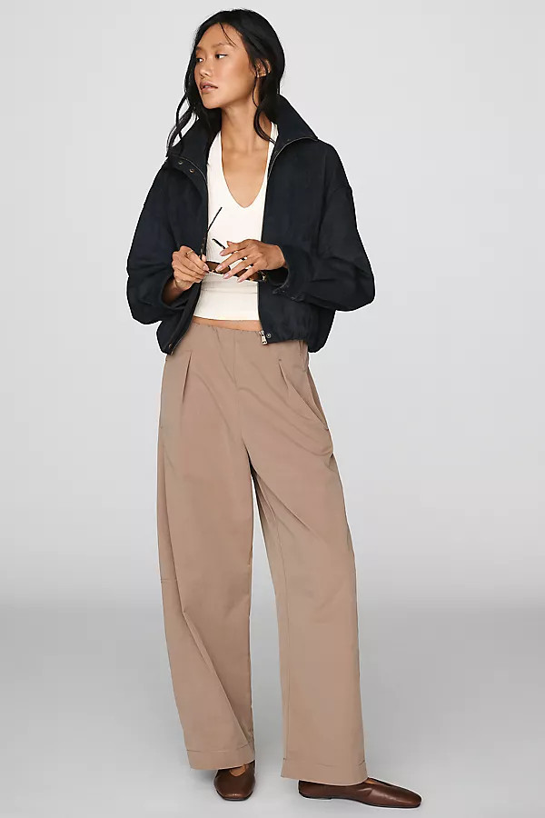 Curved Khaki Pants | Anthropologie (US)