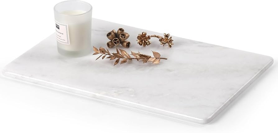 Koville Luxury African Natural Marble Cutting Board for Kitchen Pastry Bread, 12" x 8" Genuine Ma... | Amazon (US)