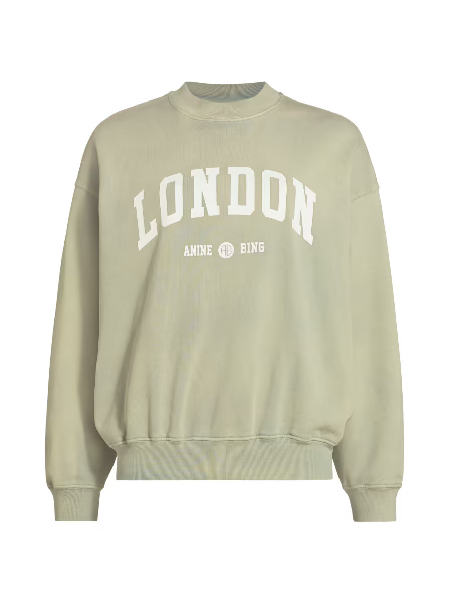 Jaci Graphic Washed Cotton Sweatshirt | Saks Fifth Avenue