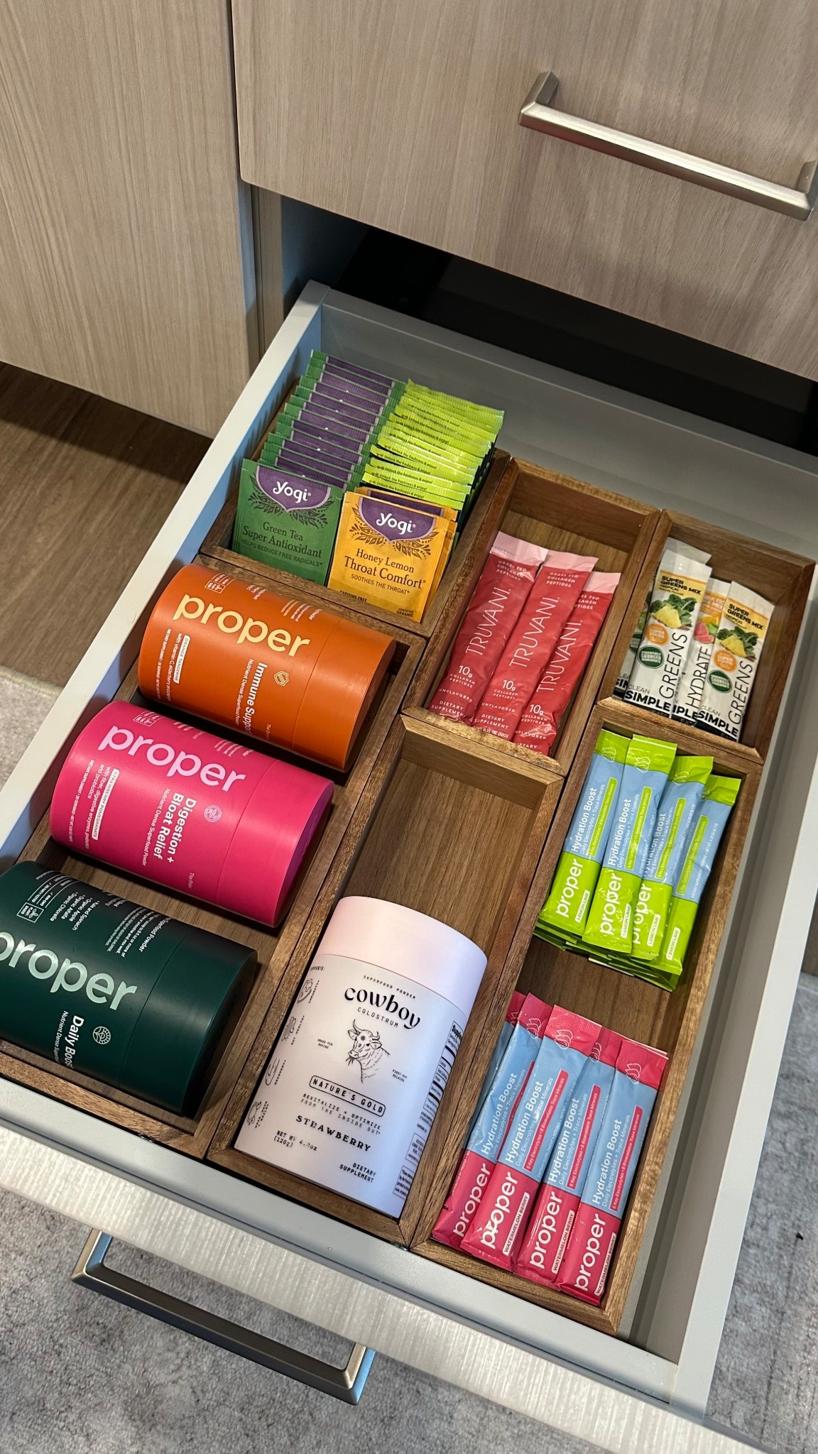 drink drawer is finally organized!!!

#LTKHome