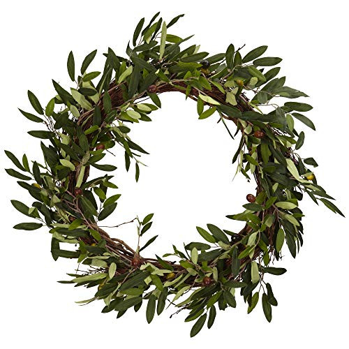 Nearly Natural 20in. Artificial Olive Wreath | Amazon (US)