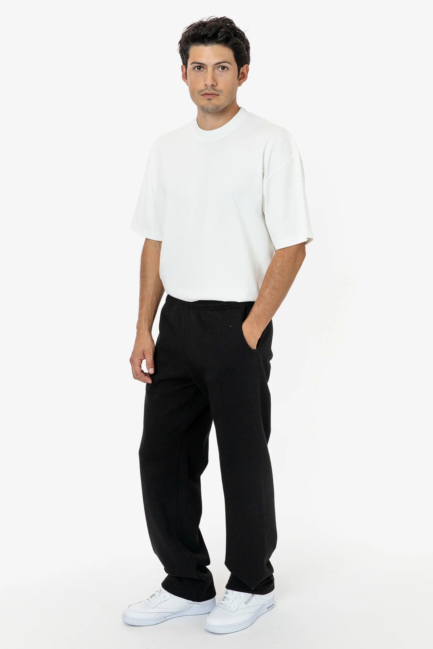HF05 - Heavy Fleece Wide Leg Sweatpants (Piece Dye) | Los Angeles Apparel