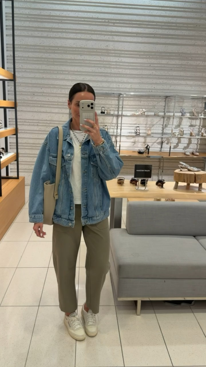 Easy casual outfit for spring, this denim jacket layered over a simple white tee with relaxed pants is perfect for everyday errands or running around. Comfortable, put together, and one of those looks you’ll keep reaching for all season

spring outfit casual everyday outfit denim jacket outfit neutral spring outfit layering outfit ideas relaxed pants outfit comfortable casual wear shopping outfit inspo spring wardrobe staples effortless style annabrstyle

#LTKOver40 #LTKootd #LTKSeasonal