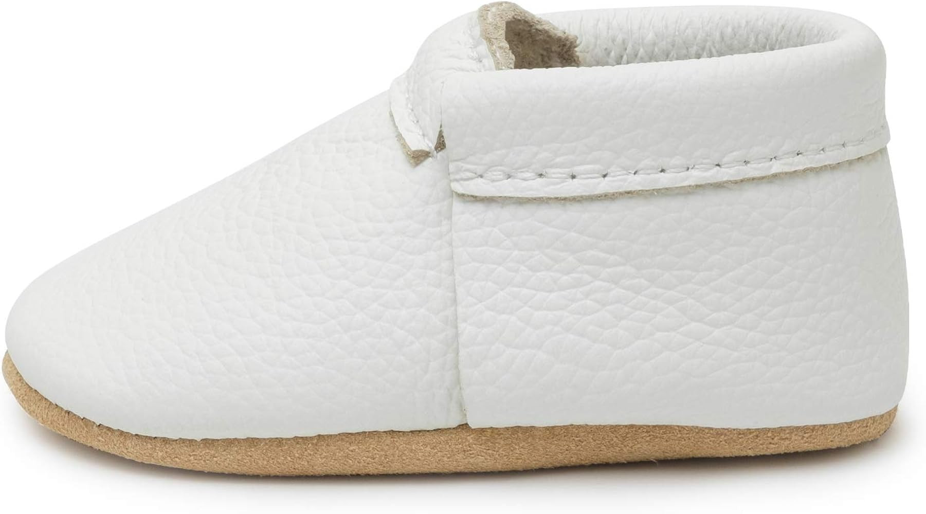 BirdRock Baby Fringeless Moccasins - Genuine Leather Boys and Girls Shoes for Newborns, Infants, ... | Amazon (US)