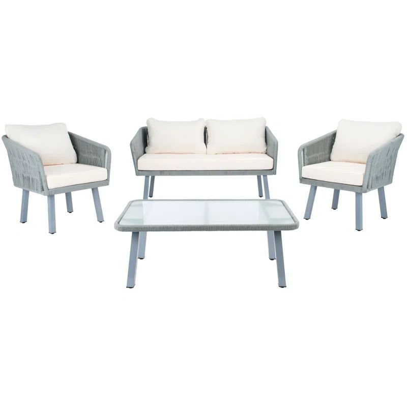 Cangelosi 4 - Person Outdoor Seating Group with Cushions | Wayfair North America
