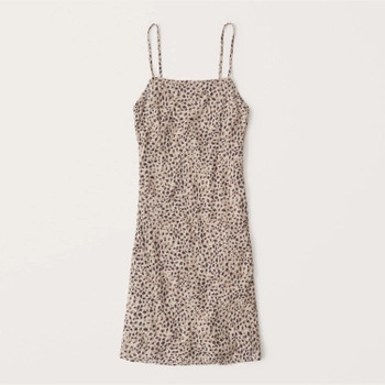 Square-Neck Mini Dress | Abercrombie & Fitch (US)