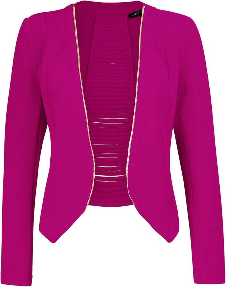 Women's Open Front Lightweight Cardigan Blazer Jacket with Plus Size (1XL ~ 2XL) | Amazon (US)