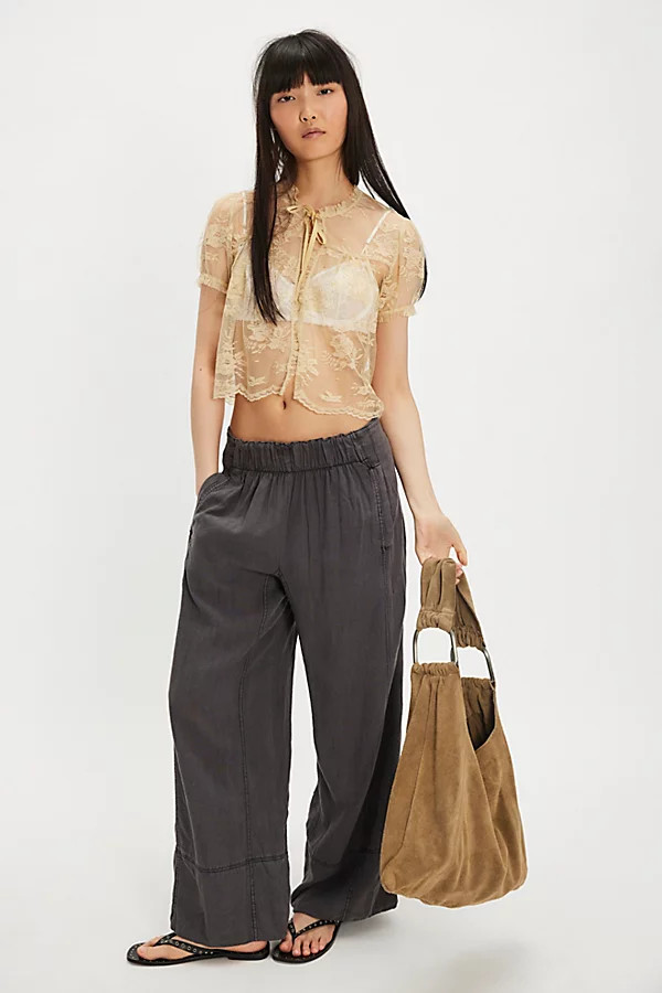 Day's End Linen Pull-On Pants | Free People (Global - UK&FR Excluded)