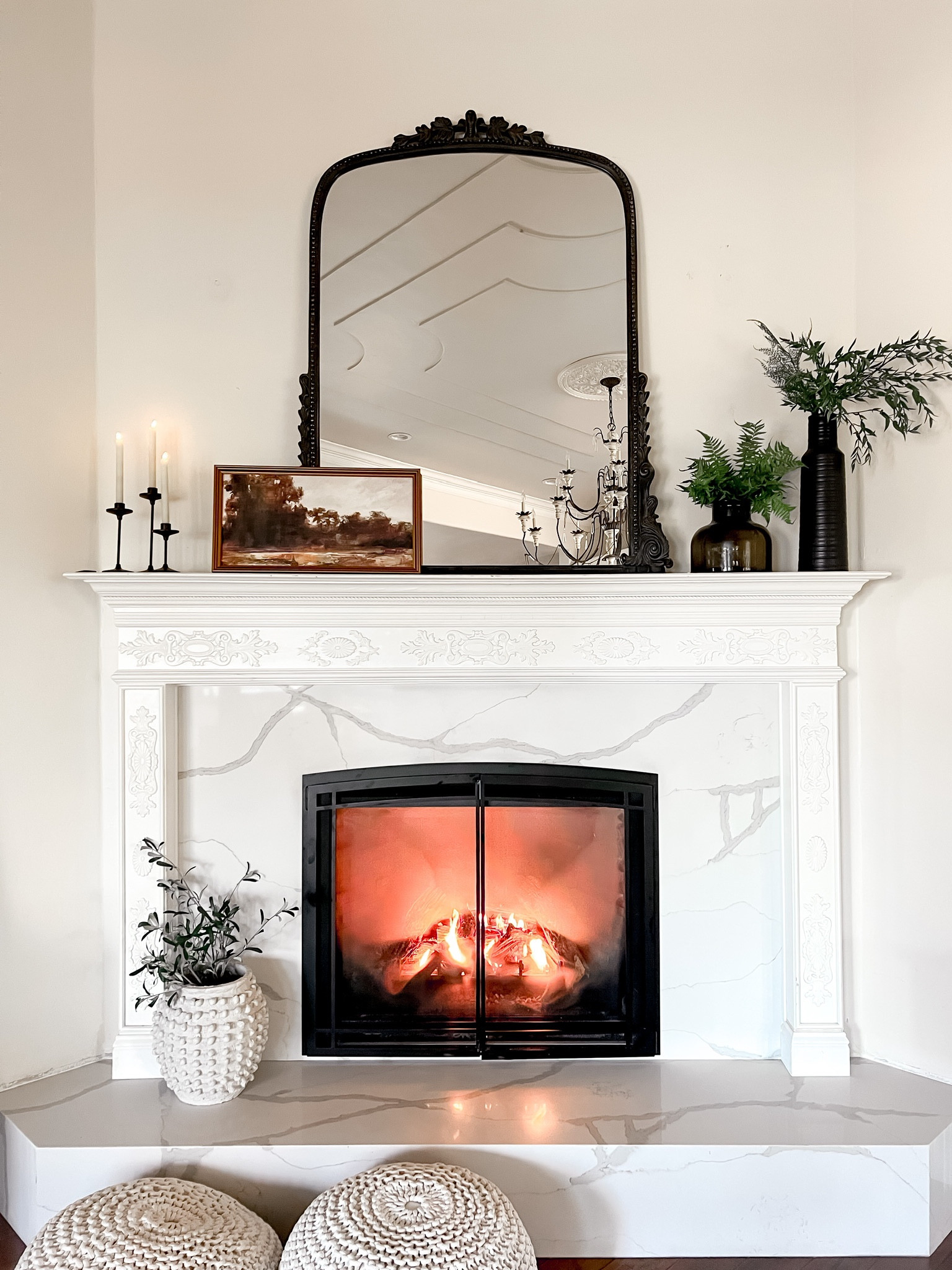 Modern french country mantle decor. Budget friendly finds. Coastal California. California Casual. French Country Modern, Boho Glam, Parisian Chic, Amazon Decor, Amazon Home, Modern Home Favorites, Anthropologie Glam Chic. 

#LTKhome #LTKstyletip #LTKFind