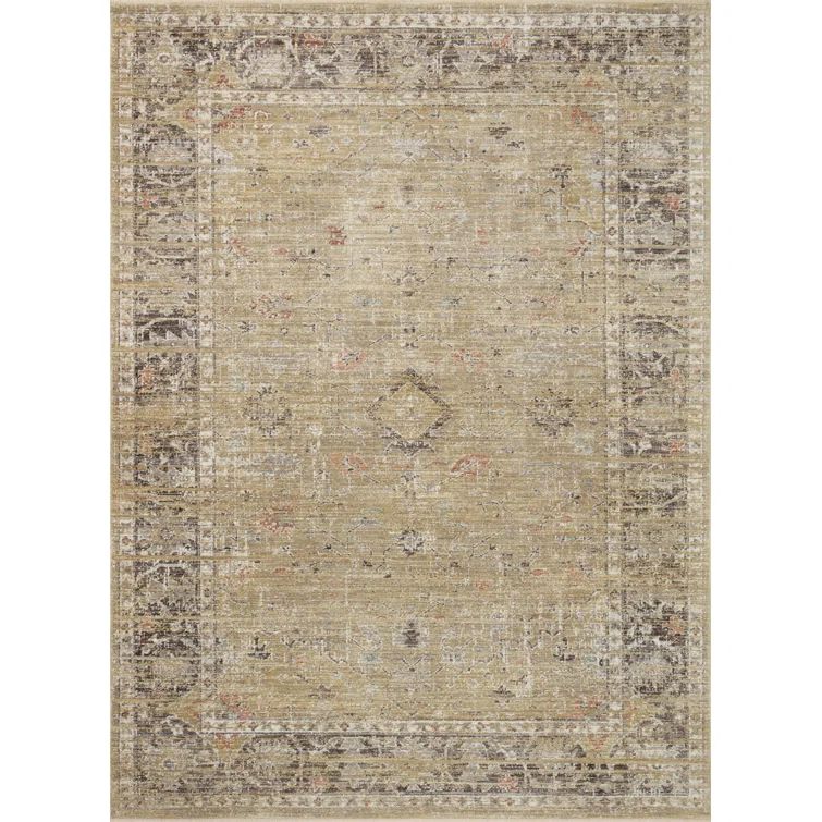 Magnolia Home By Joanna Gaines X Loloi Millie Gold / Charcoal Area Rug | Wayfair North America