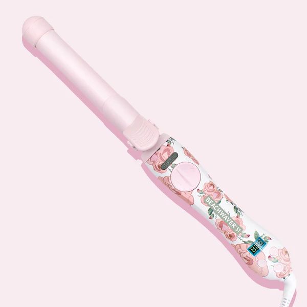 Floral Beachwaver S1 Rotating Curling Iron Pink Petal | Beachwaver Co