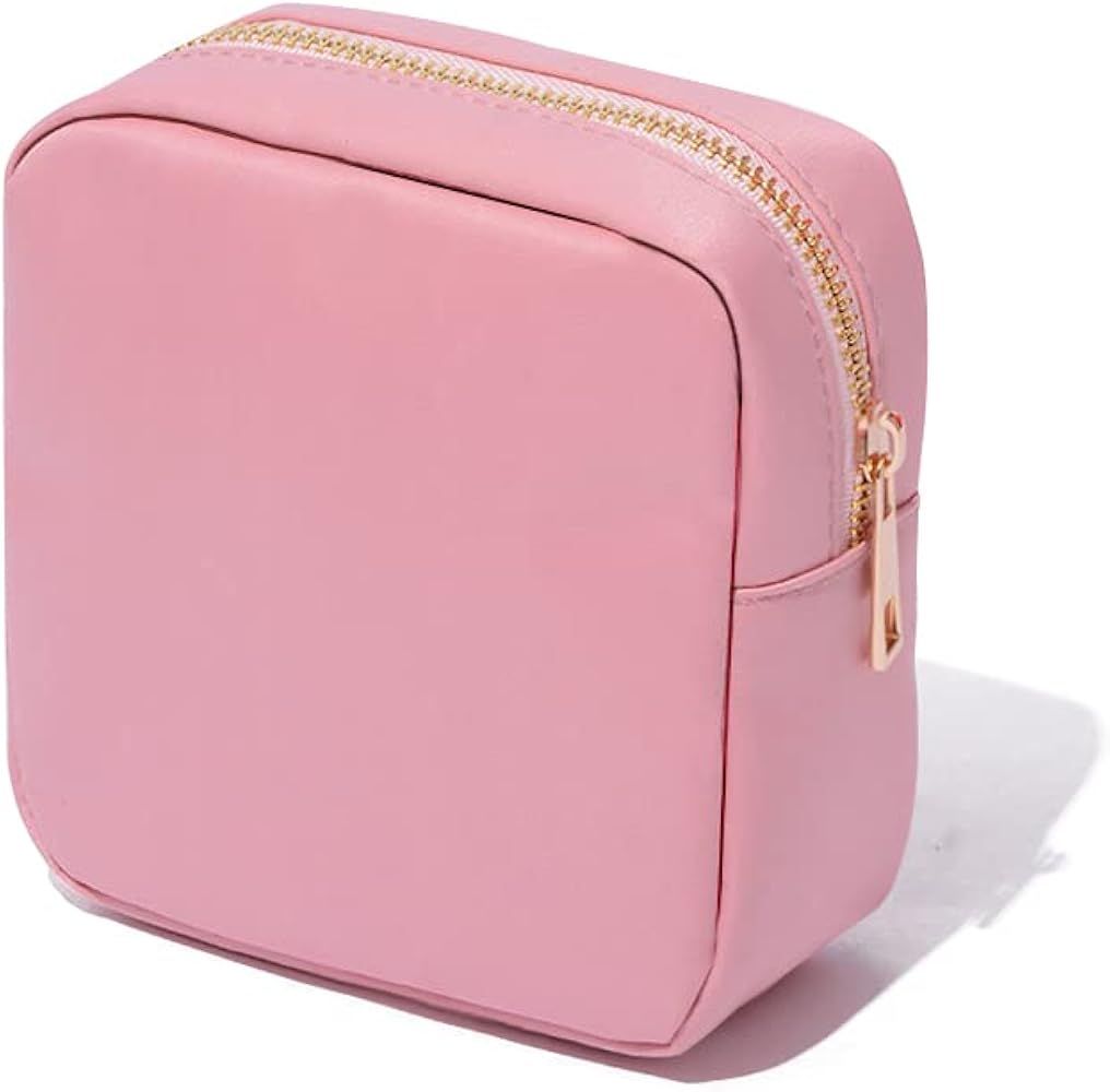 Kaymey Mini Cosmetic Bag Makeup Pouch Bag Case Nylon Travel Set (9#Pink,S) | Amazon (US)