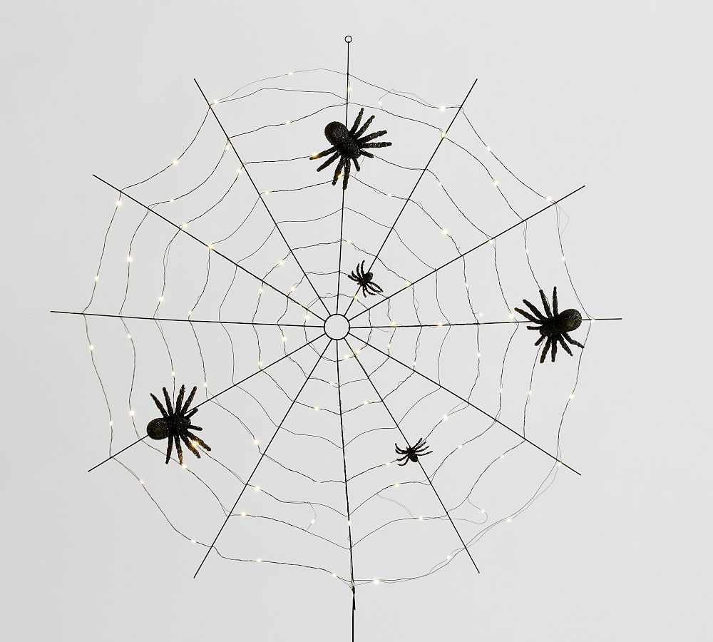 Lit Wire Spider Web | Pottery Barn (US)