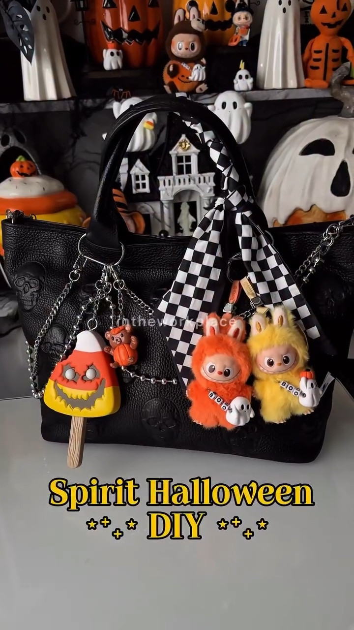 Here’s the DIY info you need 👀🩷
• 
Who was going to tell me Spirit Halloween had these blind bags???? I love them! Perfect for year round spooky season 🎃
•
@spirithalloween @shopculturefly 
•
•
•
#halloween2025 #halloween #halloweenishere #halloweenstyle #fallstyle #halloweendiy #halloweendecor #bagoftheday #bagcharms #spookystyle #spookyseason #purseaccessories #falldecor #pursedecor #halloweenlovers #spirithalloween #spirithalloweenstore

#LTKActive #LTKHalloween #LTKSeasonal