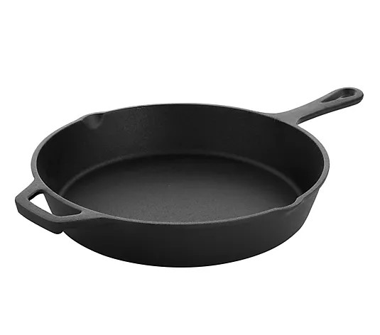 MegaChef 10 inch Round Cast Iron Frying Pan wit h Handle | QVC