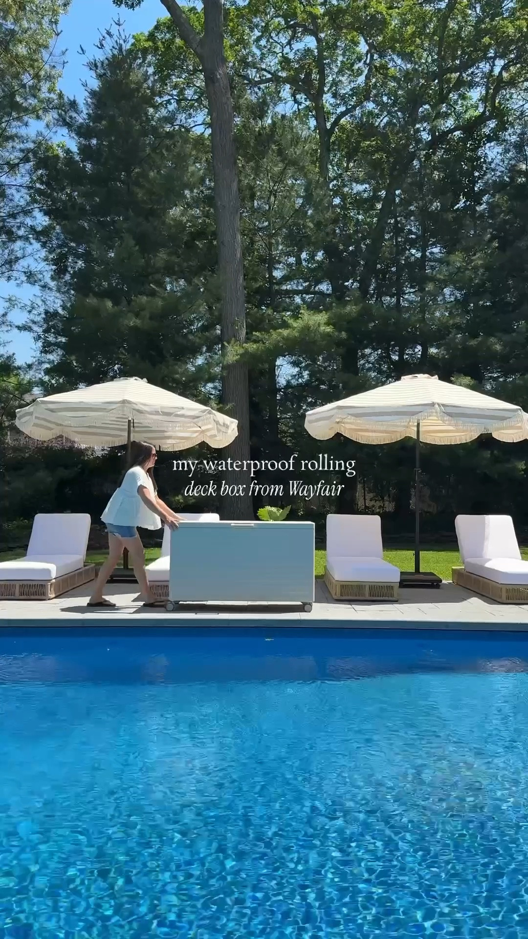 Rolling in style — this sleek deck box from @Wayfair keeps everything organized, clutter-free, and completely dry with its waterproof design. Plenty of storage, effortless mobility, and just the right touch of aesthetic—because outdoor spaces deserve to look as good as they function. Shown in latte. 





#LTKvlog #LTKHome #LTKSaleAlert