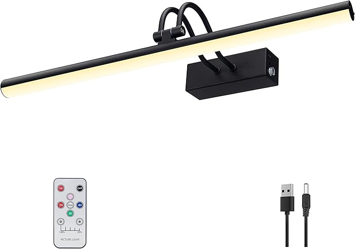 Picture Light,Picture Lights for Wall Cordless,16" Picture Lights with Timer and Dimmable,Battery... | Amazon (US)