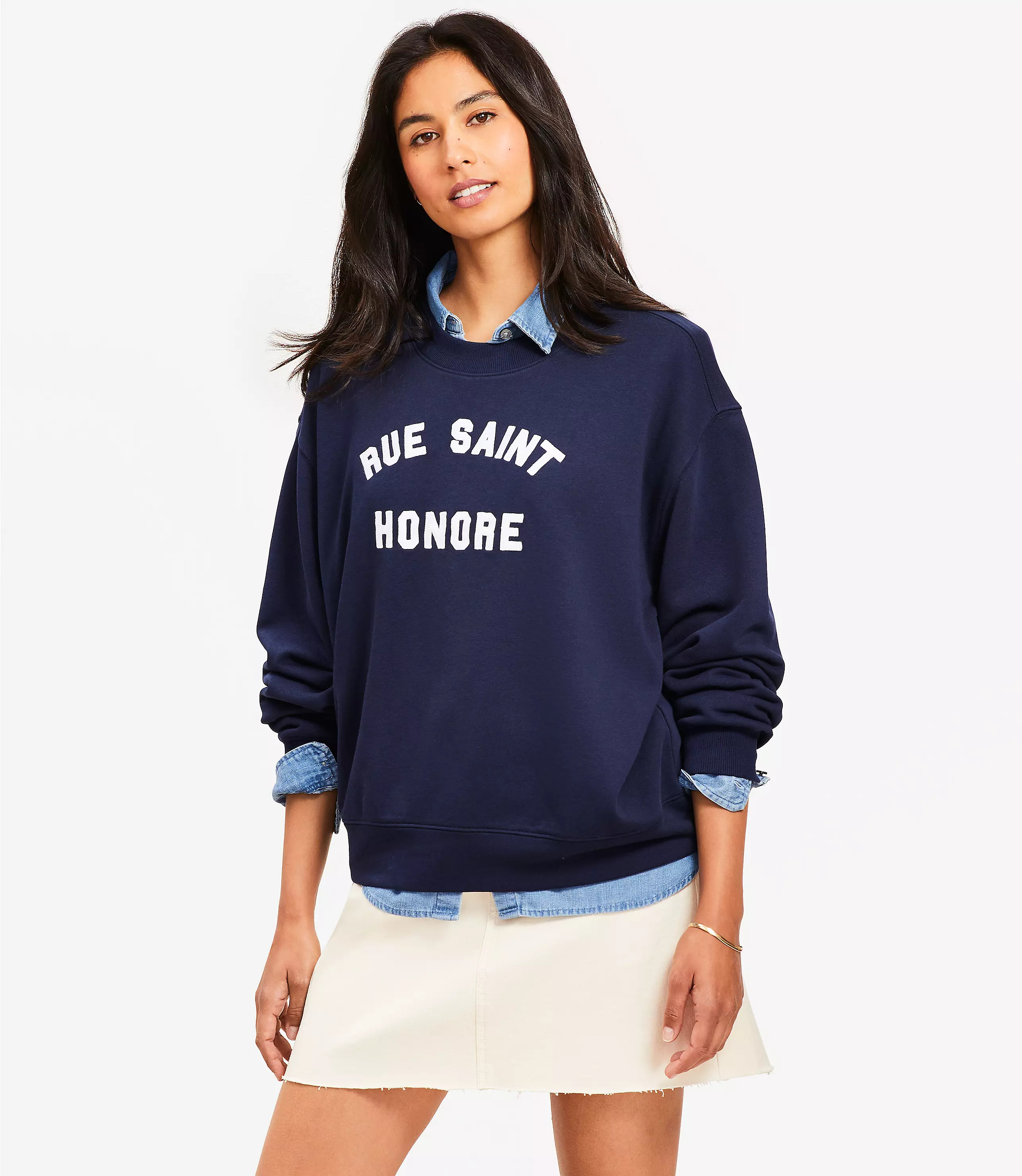 Petite Parisian Sweatshirt | LOFT