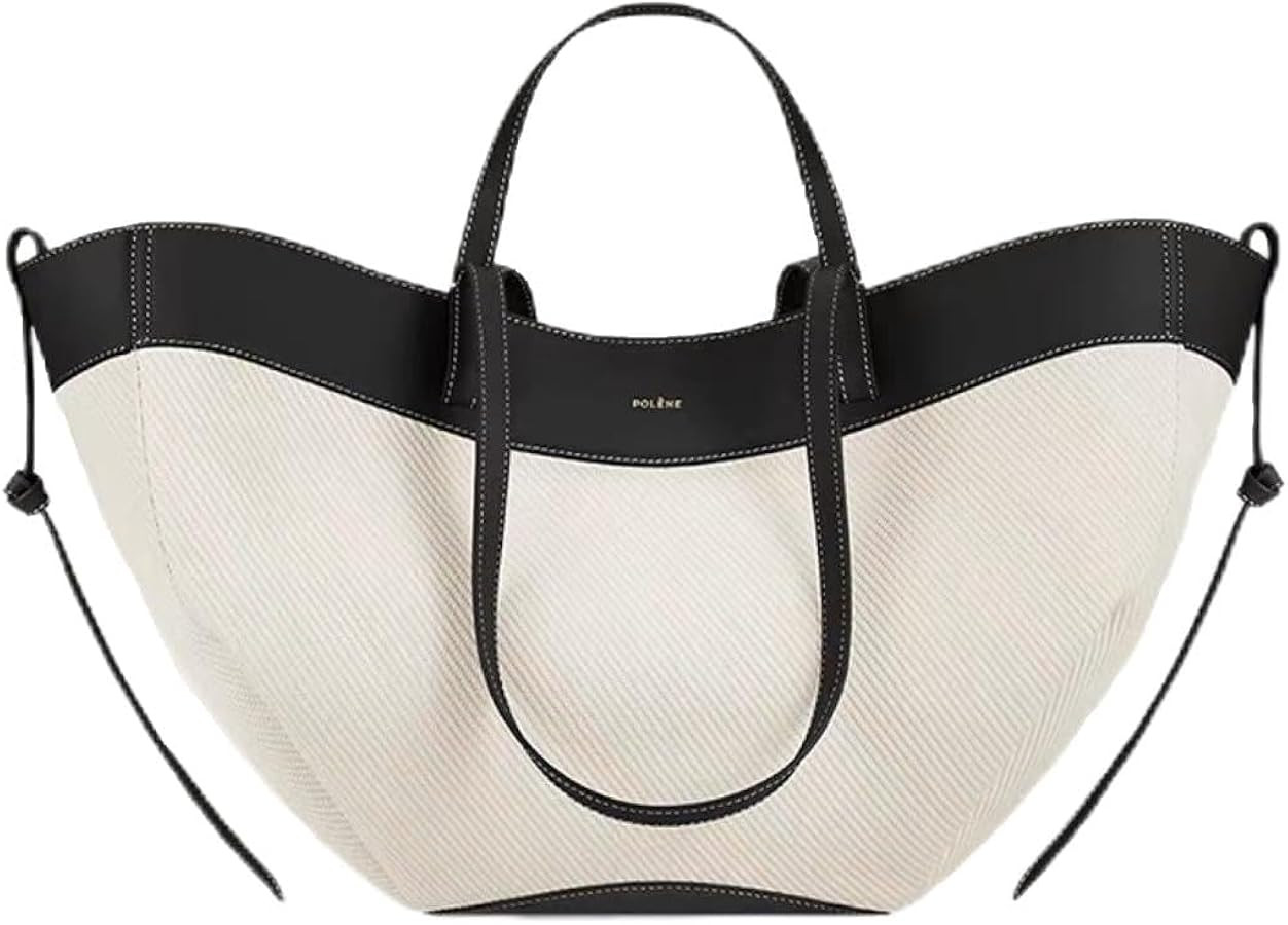 women high-end knitted leather spliced wing shaped handbag fall shoulder bag Bucket bag suitable ... | Amazon (US)