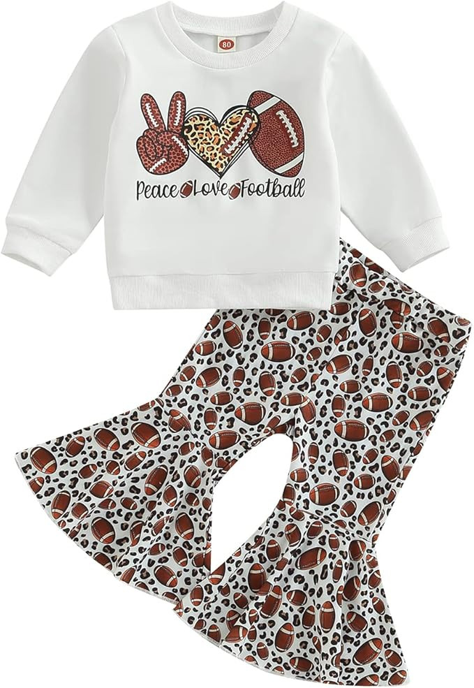 FIOMVA Toddler Kids Baby Girl Spring Fall Outfits Tracksuit Top Shirt Sweatshirt + Pants Trousers... | Amazon (US)