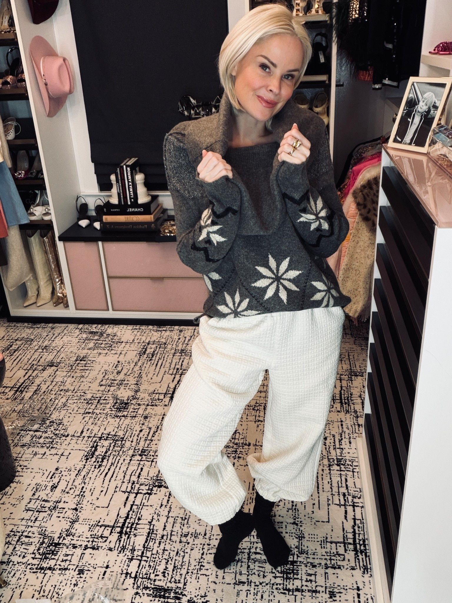 Yesterday’s cozy outfit (wearing size medium in sweater) 

#LTKdayinmylife #LTKOver40 #LTKmomlife