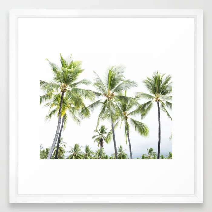 Tropical Palms Framed Art Print | Society6