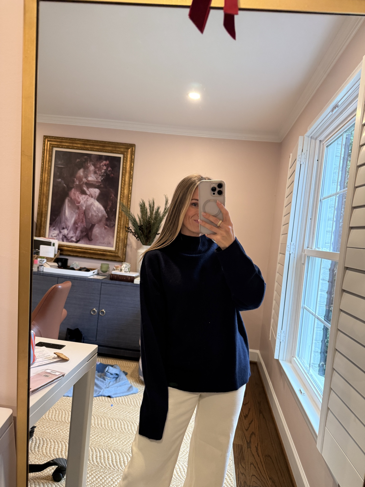 Sadly, this navy turtleneck sweater isn’t on LTK so I’ll link similar options, but the brand is 440ME!￼￼

#LTKSeasonal #LTKootd

#LTKSeasonal #LTKootd