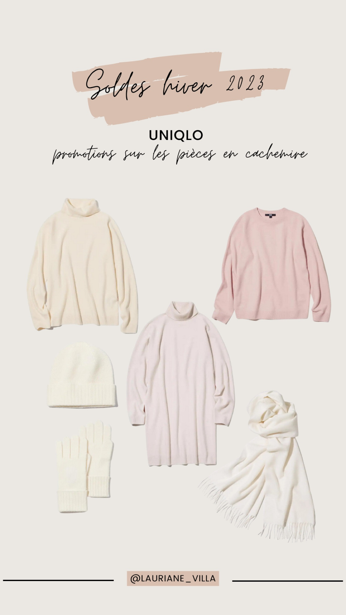 Soldes hiver 2023 Uniqlo 
Les pulls en cachemire à moins de 100€ et autres accessoires en cachemire en promotion. 

#LTKsalealert #LTKunder100 #LTKeurope