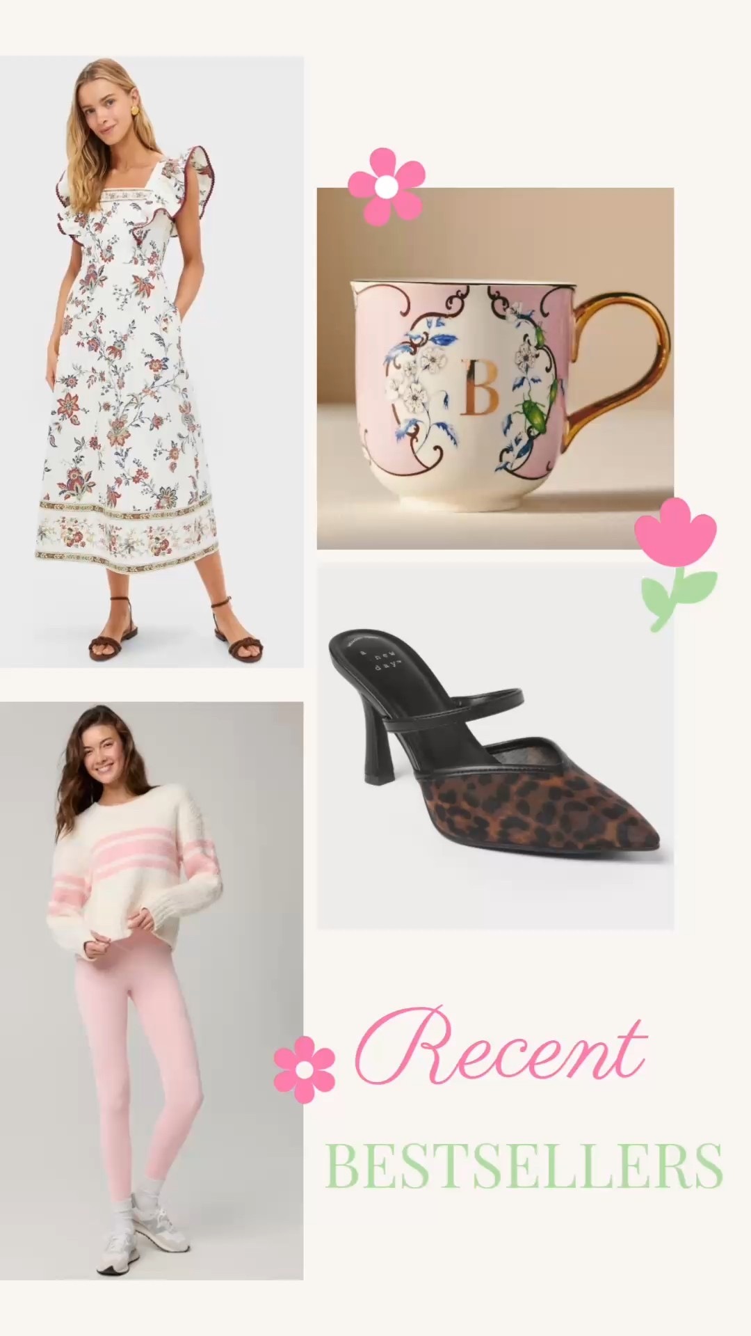 Recent best sellers!

LTKsalealert / LTKstyletip / recent bestsellers / bestsellers / heels / animal print shoes / leopard print heels / American eagle / aerie / pink stripe sweater / cold weather sweater / tuckernuck / floral dress / summer dress / spring dress / anthropologie mug / floral mug / Valentine’s Day / Valentine’s Day gift / gifts for her / gift guide / Valentine’s Day gifts for her / sale / sale alert 

#LTKSeasonal #LTKHome #LTKValentine