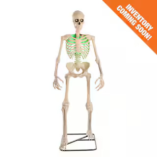 6.5 ft. Grave & Bones Animated LED App Controlled Ultra Skelly with LifeEyes™ LCD Eyes H23 | The Home Depot