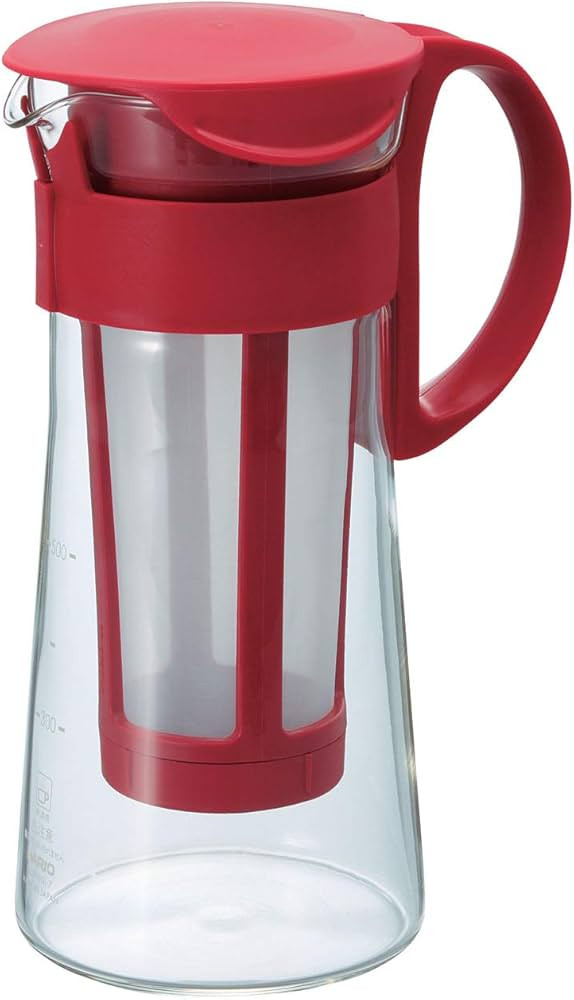 Hario "Mizudashi" Cold Brew Coffee Maker, 600ml, Red | Amazon (US)