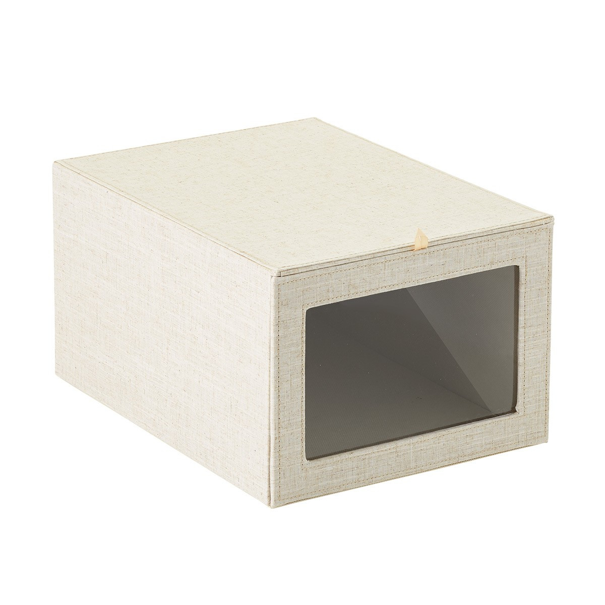 Linen Cambridge Drop-Front Shirt Box | The Container Store