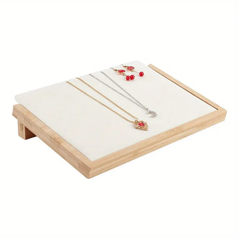 Wooden Jewelry Display Tray Velvet Covered Jewelry Display - Temu | Temu Affiliate Program