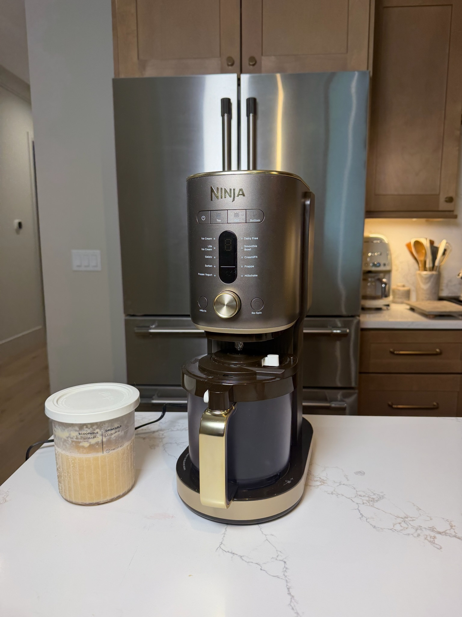 Ninja Creami is still our favorite protein ice cream hack 🍨 The deluxe makes tubs big enough for the whole family!!  

 #LTKfoodie #LTKHome