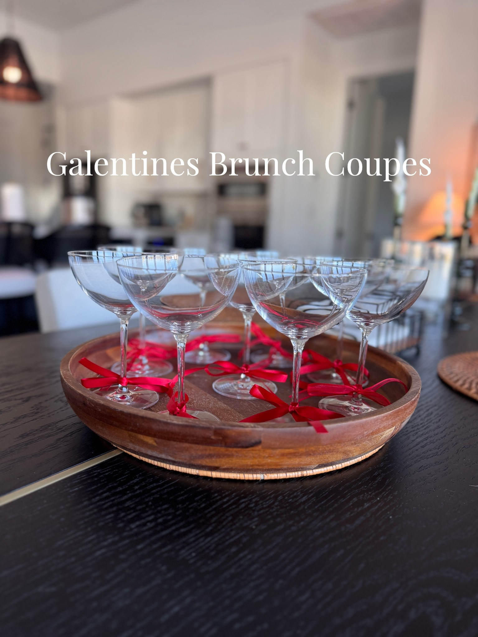 My Galentine’s brunch is in six days and prep work is in full swing! The simple detail of this red ribbon at the bottom of these coupe glasses is adding the sweetest sentiment. The thing about Michael’s as they always have a sale right now you can grab these online for 40% off for pick up in store! 

#galentines #valentines #hosting #partydecor 