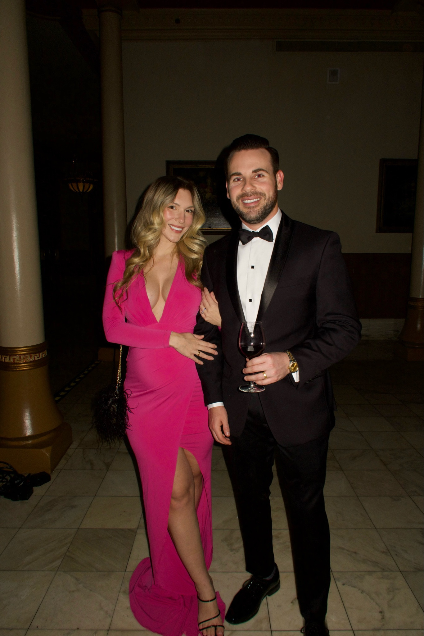 Wearing the medium - several reviews said it runs small and I’m glad I listened and sized up! It’s more low cut in person and had to use boob tape but definitely a statement gown!

#LTKStyleTip
