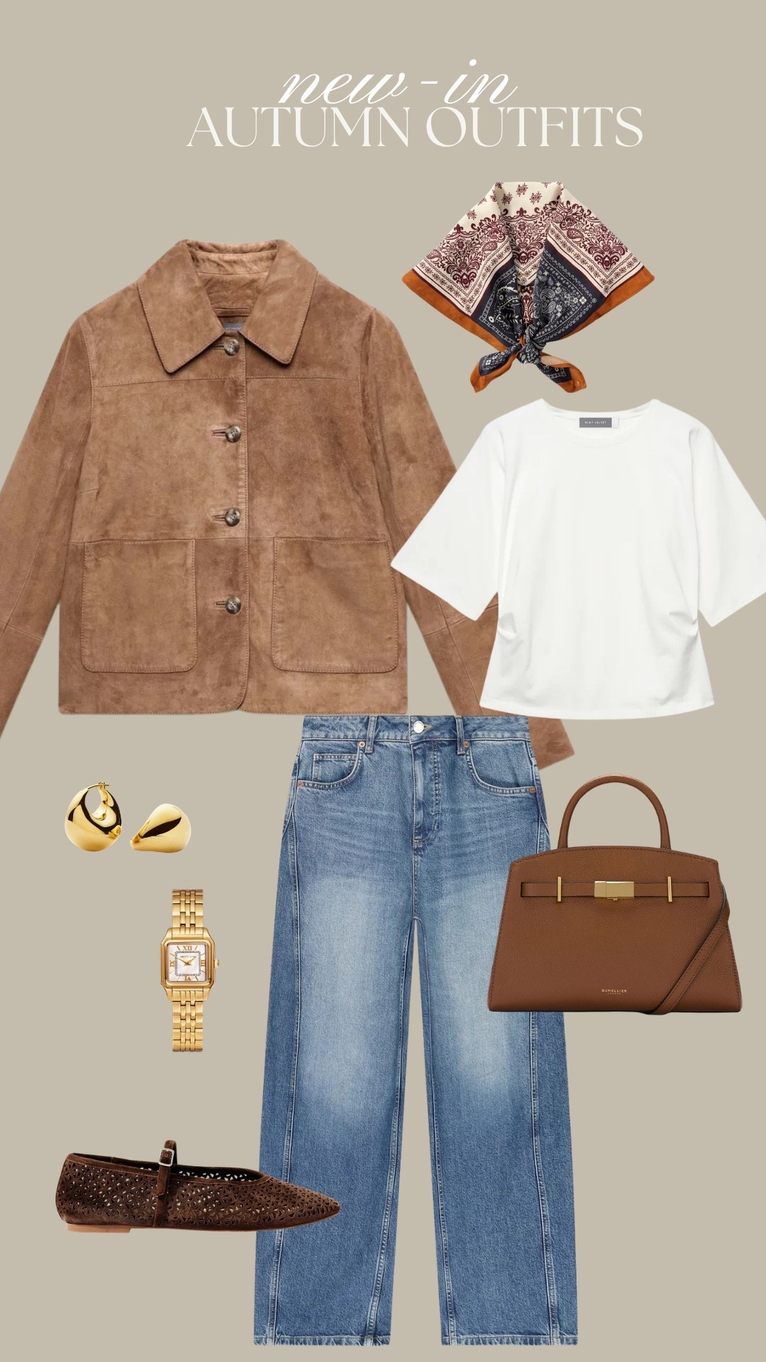 Use my Mint Velvet Discount code: LAURABYRNES15 - ends 29th Sept

Autumn outfit wearing tan suede Jacket, print scarf, white tee, barrel jeans, leather, gold jewellery and loafers🍂

#LTKuk #LTKautumn