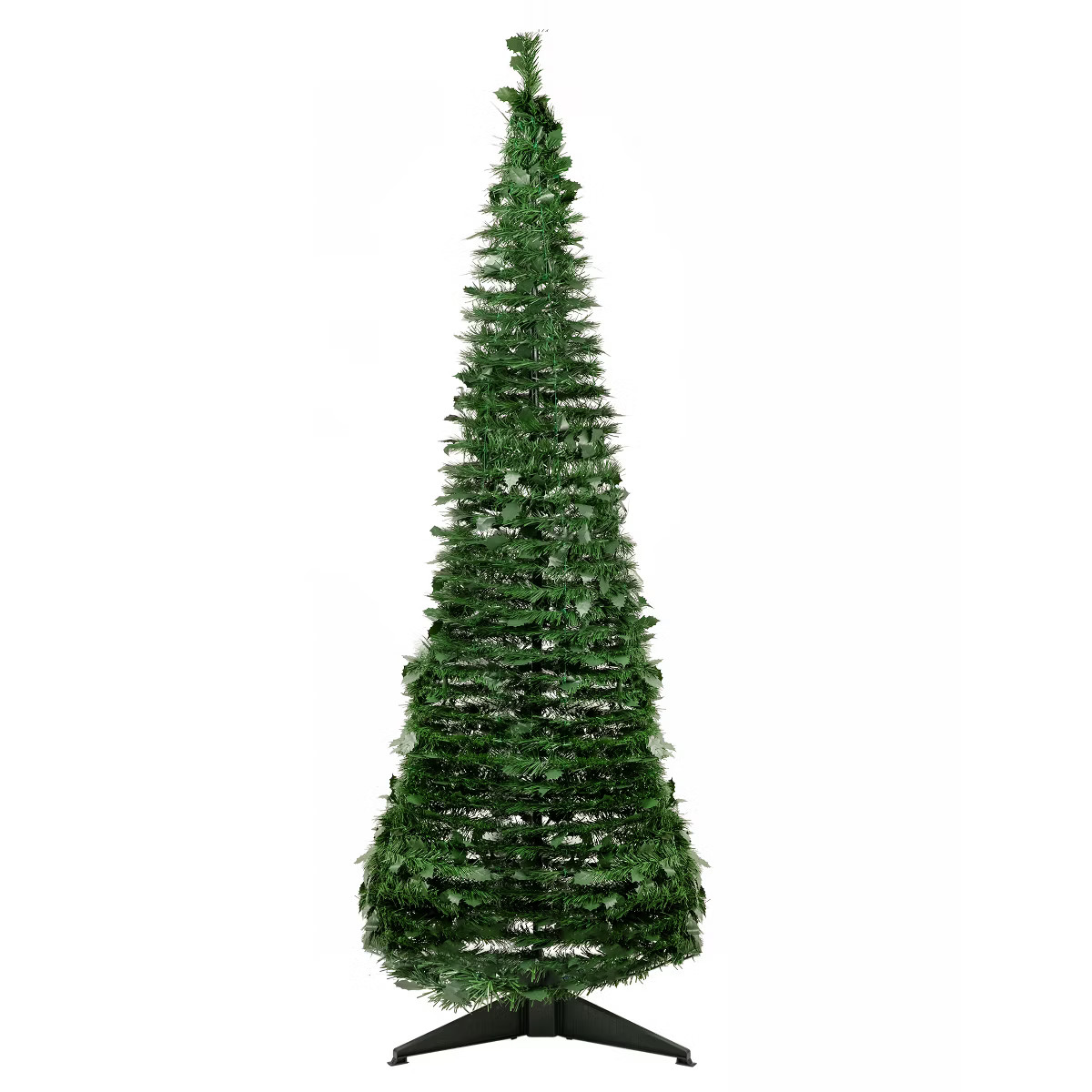 Northlight 6' Green Tinsel Pop-Up Artificial Christmas Tree, Unlit | Target