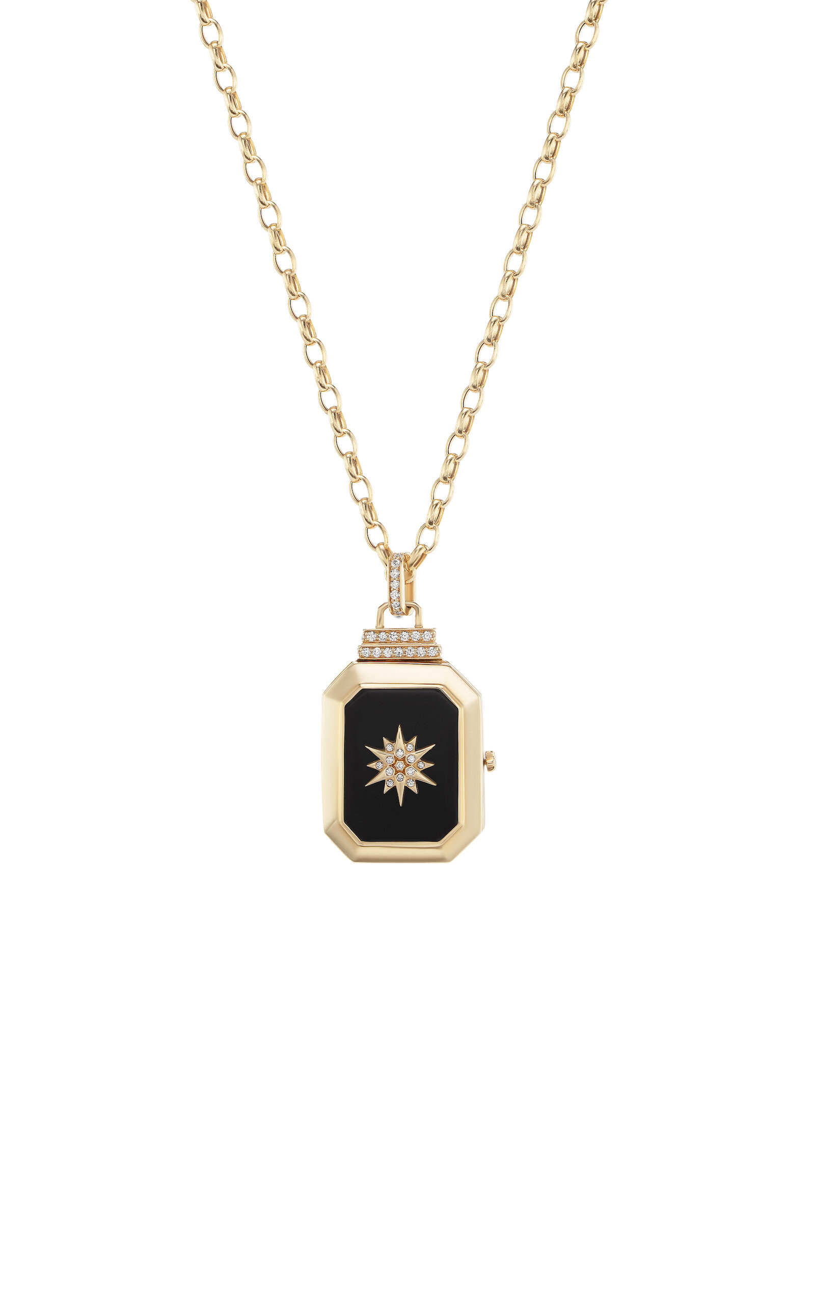 Amuleti Push Button 18K Yellow Gold Diamond Necklace | Moda Operandi (Global)